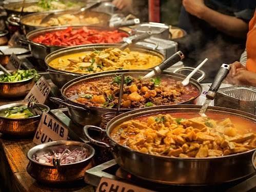 Traditional Indian thali showcasing curated dishes